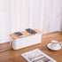 Changsuo Cable Management Box Small White, Extension Cord Organizer for Power Stripe Surge Protector Wire Management Concealer Cover Hider for Des...