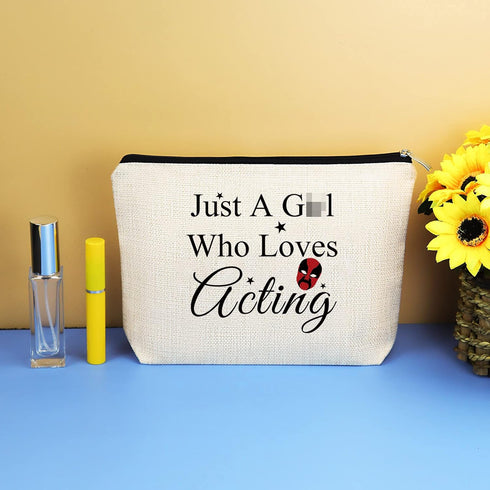 Actress Gift Makeup Bag Actor Gifts for Women Theatre Acting Gift Drama Student Graduation Gift Cosmetic Bag Pouch Musical Drama Gift Christmas Bi...