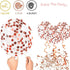 Zesliwy Rose Gold Confetti Balloons, 50 Pack 12 inch White and Rose Gold Latex Balloons with 33 Feet Rose Gold Ribbon for Birthday Party Wedding G...