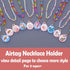 Cute Airtag Necklace Holder for Kids Girls, 2 Pack Butterfly Case Cover for Apple Airtag......