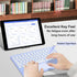 Wireless Keyboard with Touchpad,Ultra-Slim Portable Rechargeable Bluetooth Keyboard,Ipad Keyboard with Trackpad for OS Android Windows Devices(Pur...
