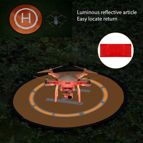 Linkidea 21'' Drones Landing Pad, Portable, Foldable Drone Accessories Pads for DJI Mavic Phantom 2/3/4/ Pro, Waterproof RC Drones Helicopter, Ant...