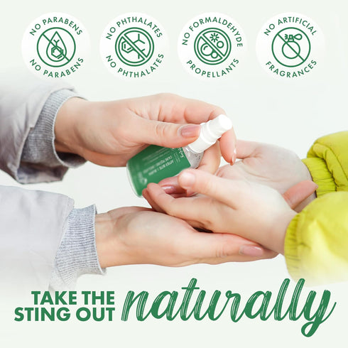 Wild Relief Anti Itch Spray and Mosquito Bite Itch Relief, Plant-Based Bug Bite Relief and Burn Spray, for Minor Burns, Cuts & Rashes, with AloeVe...