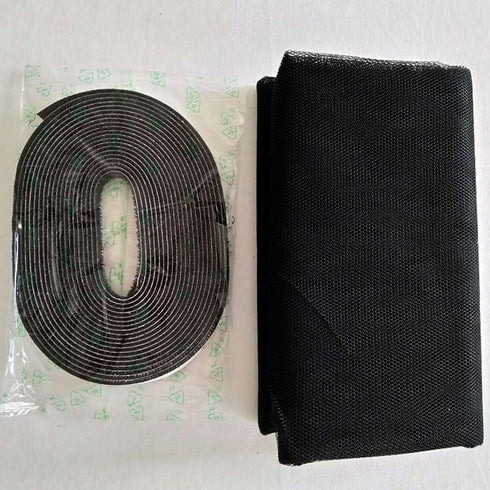 FLYZZZ DIY Self-Adhesive Window Screen Netting Mesh Curtain, 100X150cm (Approach 39.37x59.05 Inches), with Hook and Sticky Tape, Fitted to Multipl...