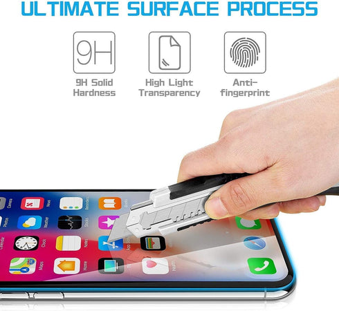 MANTO 3 Pack Screen Protector for iPhone 11 Pro, iPhone Xs, iPhone X 5.8 inch Full Coverage Tempered Glass Film Edge to Edge Protection......