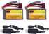 2PCS 7.4V 35C 1800mAh Lithium Battery with USB Charging Cable for WLTYOS K929-B A959-B 12401 12402 12403 12404 12423 12428 144001 1/18 1/14 1/12 R...