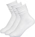 3Pairs White Slouch Socks for Women, Cotton Crew Scrunch Socks with Seamless Toe Slouchy Long White Socks for Women Teen Girls...