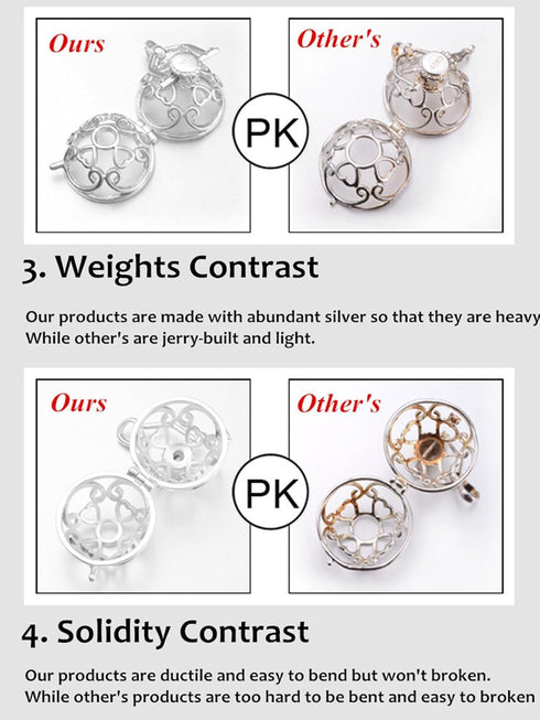 EUDORA Harmony Bola Rose Gold Angel Caller Pregnancy Women Necklace Wishing Chime Mexico Ball Lockets Pendant...