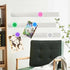 Magnetic Board Frameless Stainless Iron Strips, Magnetic Strips with Adhesive Backing Magnet Board Magnetic Bulletin Bar Board Memo Board with 7 P...