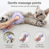 Pet Hair Cleaner Brush?Cat Brush with Release Button?Cat Grooming Long Short Cats Dogs Massage Brushes?Cat for Shedding Dandruff Comb(Purple)...
