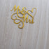 Gold Glitter Mr & Mrs Cake Topper - Wedding, Engagement, Wedding Anniversary Cake Toppers Decorations...