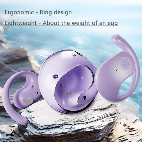 Earphone Wireless Bluetooth, OWS Hanging Bluetooth 5.4 Earphones, Open Ear Headset Ball - Portable and Comfortable, HiFi Stereo Sound Headphones N...