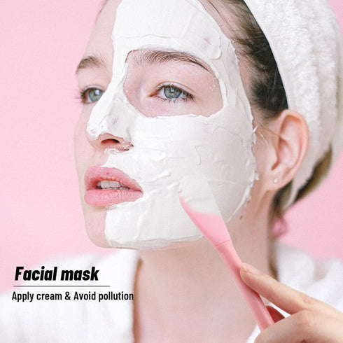 4 Pack Silicone Facial Cleansing Brush 4 in 1, Beomeen Double-Ended Silicone Face Exfoliating Wash Scrub Brush Dual Face for Face Skincare and Mas...