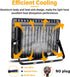 RIGIDON 30W LED Flood Light Outdoor 3000LM Super Bright Outdoor Lights 6000K Daylight White IP66 Waterproof Security Lights for Garden, Garage, Ya...