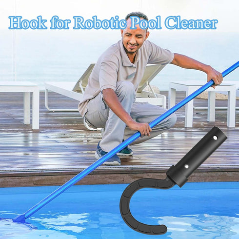 Hook for Robotic Pool Cleaner, Pool Hook for Poles, Pool Accessories Hook Customized for Pool Vacuum Robot Including Cordless, above Ground and Un...