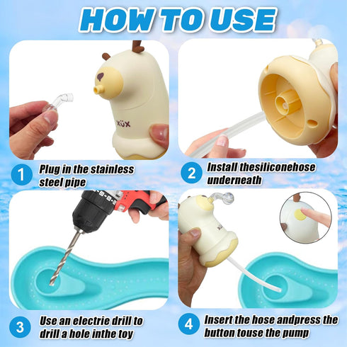 Powerful Water Table Pump,Kids Water Table Accessories,Water Table Pump Work Continuously for 3 Hours,Summer Outdoor Wame Game Toys for Kids,Water...