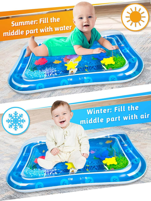 SEPHIX Baby Toys - 0-12 Months Boy Gifts, Water Tummy Time Mat, Newborn Essentials, Teething & Sensory Toys for Babies...