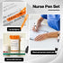 Nurse Pen Set, Include Tip Highlighter Permanent Marker Pen Retractable Ball Pen With Nursing Keychain Clip(Black)...
