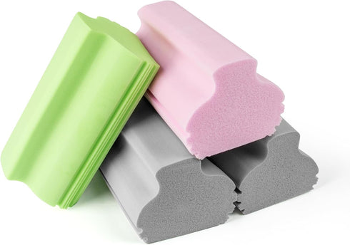 4Pcs PVA Kitchen Multi Purpose Scrub Sponges?Scrubbing Sponge with Handle Decontamination Cleaning Sponge Soft Water Absorb Dishwashing Sponge for...
