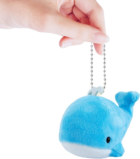 Whale Plush Toy Set BB Funhouse 6 Packs Soft Easter Animal Stuffed Plush Key Chain Set Goodie Bag Fillers Party Favor Carnival Prizes for Kids Boy...
