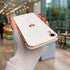 Teageo Compatible with iPhone Xr Case for Women Girl Cute Love-Heart Luxury Bling Plating Soft Back Cover Raised Full Camera Protection Bumper Sil...