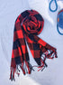 Wander Agio Winter Kids Scarf Warm Shawls Scarves Parent-child Scarf Womens Plaid Scarfs Small...