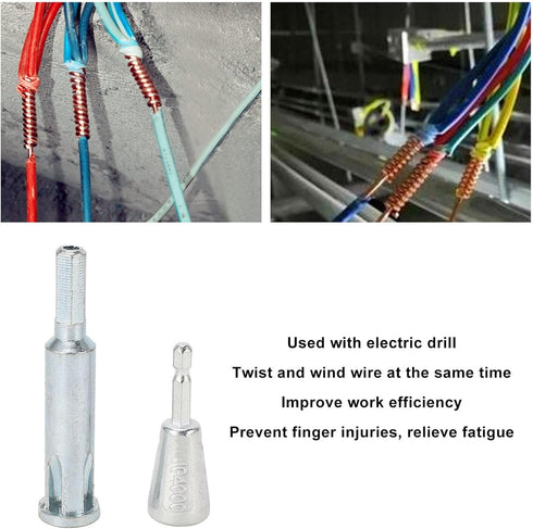 Wire Twisting Tools Electrical Wire Stripper and Quick Connector Wire Tool for Power Drill Drivers...