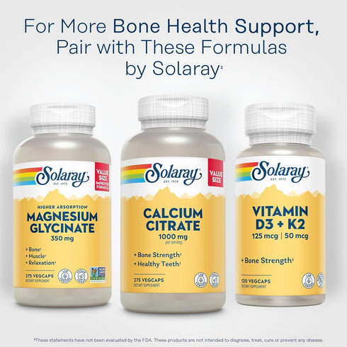 Solaray Calcium Citrate Complex, 1000 mg (68 Serv, 275 Count)...