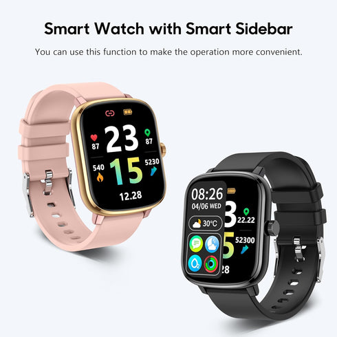 KALINCO Smart Watch for Men, 1.69" Fitness Tracker with Heart Rate, Blood Pressure, Blood Oxygen Tracking, Smartwatch with 100+ Sports Modes, Step...