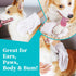 Pet Cleaning & Grooming Glove Wipes, Hypoallergenic Dog Deodorising Bath Wipes, Easy Dry Cleaning Gloves Cat Wipes, Nourishing Fur Wipes, For Groo...