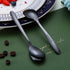 Black Demitasse Espresso Spoons, 5.5'' Mini Coffee Spoons, Set of 6, Stainless Steel, Dishwasher Safe...