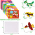 Geefuun 24 Sets Valentines Cards for Kids - 24 Scratch Off Jokes Cards + 24 Dinosaur Building Blocks Classroom School Exchange Gifts Love Party Fa...