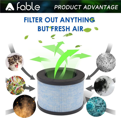 Premium True Filter, DH-JH01 Upgrade Filter Replacement for Aroeve MK01 MK06, Pomoron and Kloudi DH-JH01, Intelabe EPI080/EP1080 & Elechomes EPI08...