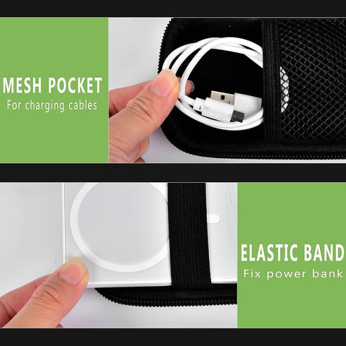 Charger Battery Pack Case Compatible with Apple MagSafe/for Baseus/for Belkin/for INIU, Holder for Anker 633/622/621/321 MagSafe Magnetic Power Ba...