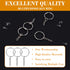 Keychain Rings for Crafts, Flasoo 360Pcs Keychains for Resin Include Key Rings with Chain, Jump Rings, Screw Eye Pins for DIY Keychain Making...