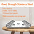 20Pack Universal Furniture Corner Braces Connector with 140 Screws, a Z-Shaped Double Head Screwdriver - Stainless Steel Trapezoidal Bracket for T...