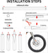 PSLER 72 PCS White Spoke Skins Spoke Covers Trim Wrap Cover Decoration Protector Pipe Motorcycle Motocross Pit Dirt Bike...