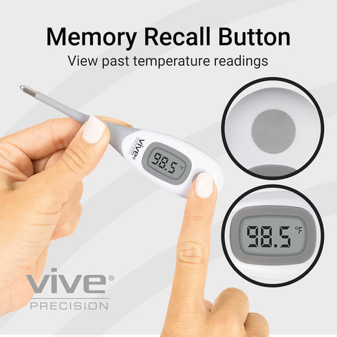 Smart Oral Thermometer - FSA/HSA Approved Medical Grade Body Temperature Reader for Adults, Babies - Digital Fever Monitor with App for Home Use, ...