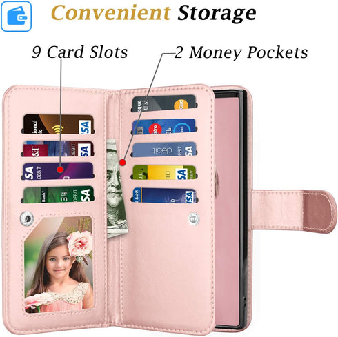 Takfox for Samsung Note 10 Plus Case Wallet, for Galaxy Note 10+ Plus 5G Phone Case PU Leather w 9 ID Credit Card Holder Slots Folio Flip Magnetic...