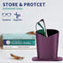 2 Pcs a Set, Plush Lined Eyeglasses Holder Stand Case Protective Glasses Case for Desks...