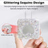 Glitter DIY Cable Protector Compatible for Apple iPhone Power Adapter with Mirror,Cute Bling Love Heart Design,Data Line USB Case Wire Cable Saver...
