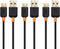 Cable Matters 3-Pack USB to USB C Charging Cable 6.6 ft with 3A Fast Charging in Black for iPhone 15, Samsung Galaxy S23 Ultra, S23, S22, Note 20,...