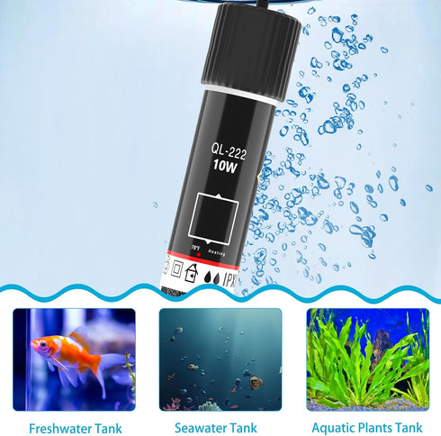 Small Aquarium Heater,10W Betta Heater Super Mini Aquarium Heater,Submersible Fish Tank Heater USB Powered Constant Temperature 78?(26?) Used for ...