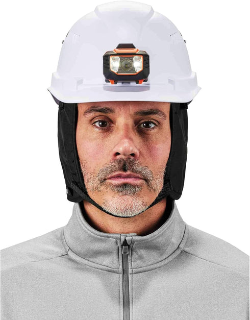 Ergodyne - 16840 Winter Hard Hat Liner, Thermal Fleece Lining, Chin Length, N-Ferno 6840,Black...