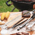BBQ Sausage Turning Tongs Stainless Steel Kitchen Cooking Tongs Long Handle BBQ Grill Tongs Hot Dog Tongs Grill Flipping Tongs for Turning Bacon S...