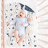 Baby Blankets for Unisex Boys Girls, Soft Nursery Crib Blankets with Muslin Cotton Front and Dotted Fleece Back for Newborns Toddlers 30x40inch (B...