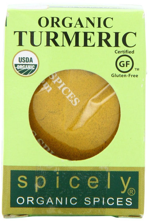 Spicely Organics Turmeric Powder 0.45 Ounce ecoBox Certified Gluten Free...