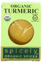 Spicely Organics Turmeric Powder 0.45 Ounce ecoBox Certified Gluten Free...