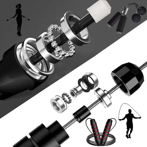 Jump Rope, Exercise Jumprope for Men Women and Kids Workout,Rapid Speed Jumping Rope for Cardio and Endurance Training,for Home Aerobic Exercise E...