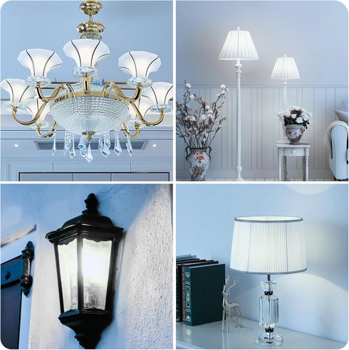 YGS-Tech Dimmable G9 LED Bulbs, 4W(35W Halogen Equivalent), 6000K Daylight White, CRI80, G9 Base Bulb for Chandelier, Interior Decoration Lighting...